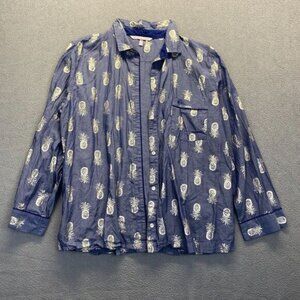 Victoria’s Secret LargeLightweight Cotton Modal pineapple Printed Pajama,Pockets